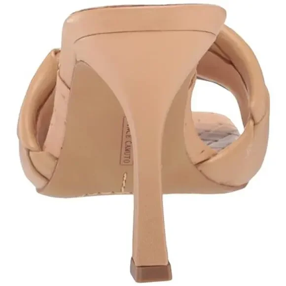 Vince Camuto Brelanie Woven Strap Mule Heels Dulce De Leche Womens Size 6 - Picture 4 of 12